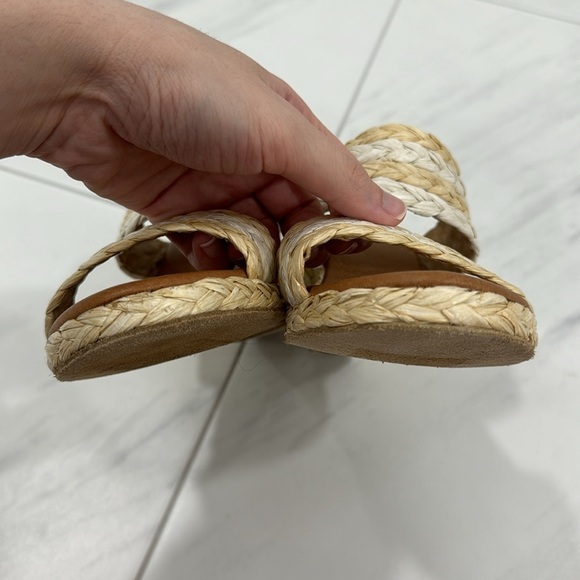 NEW! André Assous Nolita Raffia Wedge Slide Sandal - Size 40 - Picture 16 of 16